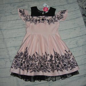 NWT girls "Knit Works" beautiful Pink dress  Plus 22 1/2